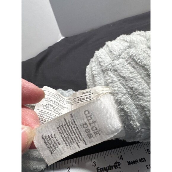 Soft Gray Ribbed Plush Elephant Baby Toy By Chick Pea - Adorable & Cuddly Design - Picture 4 of 6